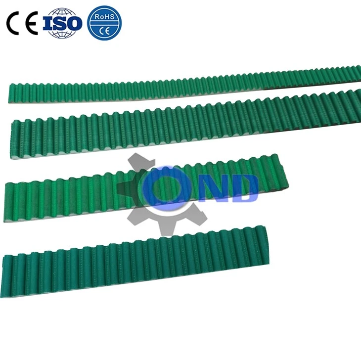 Green PU Transmission Belts ARC T Type Timing Pulley Belt